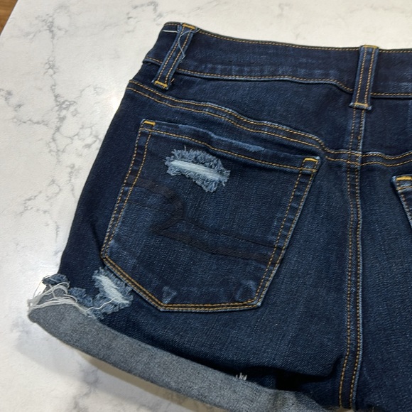 American Eagle Hi-Rise Shortie 360 Super Stretch Ripped 2 - Picture 8 of 8